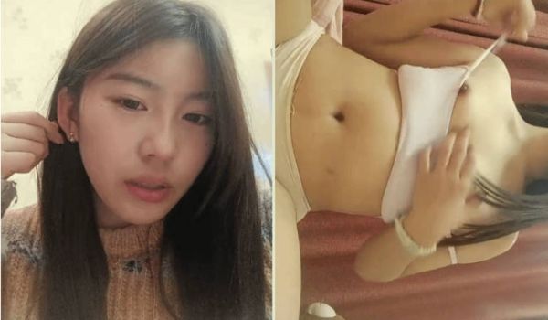 外表文静颜值妹妹，脱光光自摸揉穴，手指插入扣弄，