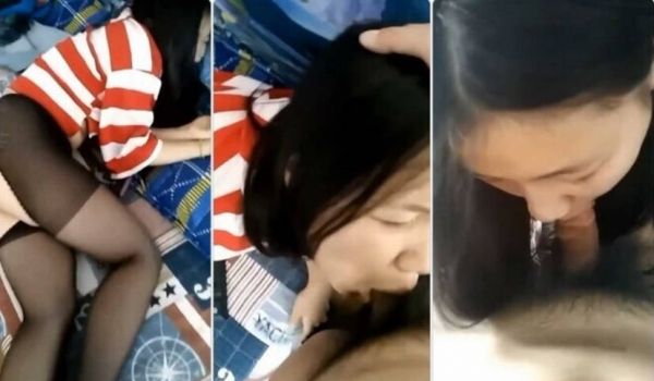漂亮开档黑丝美眉插嘴深喉舔菊花 吃鸡时就受不了了