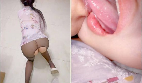 会喷水的亲姐姐开档黑丝睡衣在厨房开艹 汁液喷的到