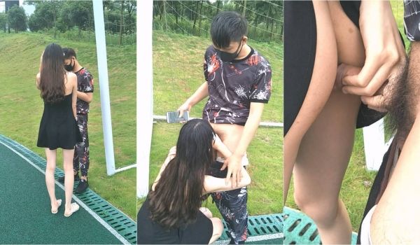 性感骚婊尤物女神【小喵】操场被操 户外露出啪啪 