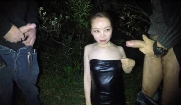 网络疯传台湾29岁大胆妹子酷爱手淫口交深夜草丛中