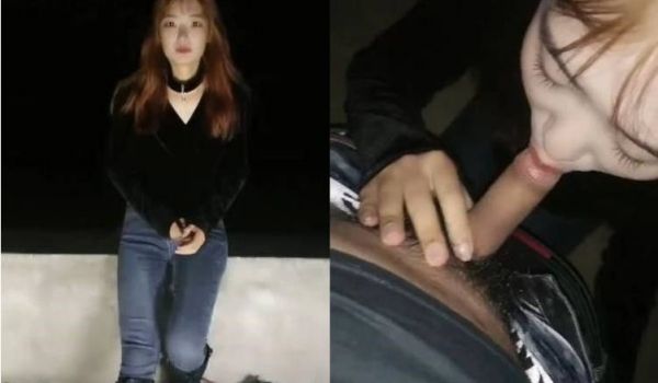 长筒靴牛仔裤小姐姐户外啪啪 给东北老哥口交 站立