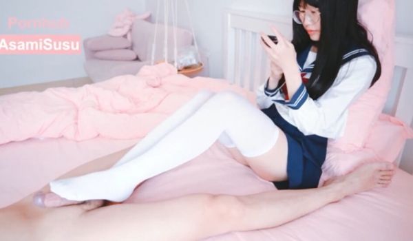 『AsamiSusu苏苏』堕落性爱作品-白丝美腿