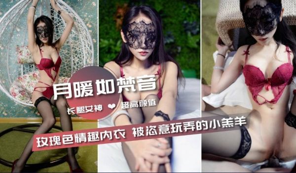 【月暖如梵音】玫瑰色情趣内衣，被怼意玩弄的小羔羊