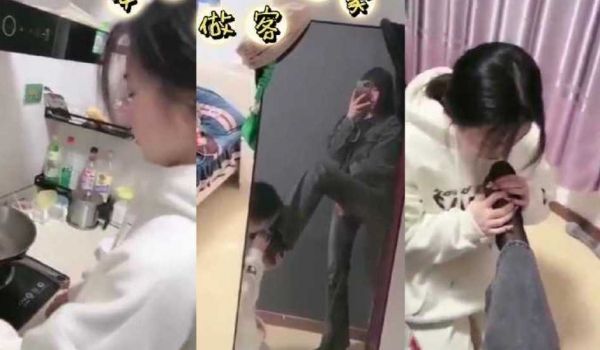女主到小m家做客 日常调教 服务女主吃饭 中部