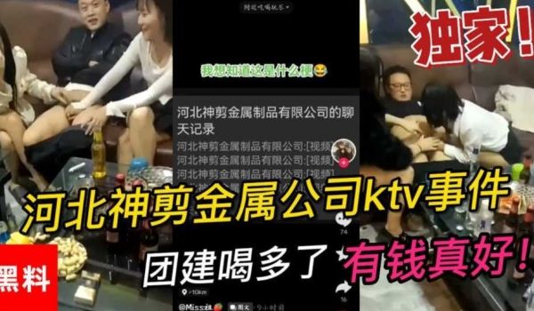 河北某公司KTV事件 团建喝多了男同事让女同事玩