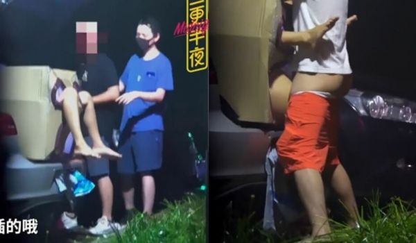 【重磅推荐】满足变态老公的要求将老婆装箱子里野外