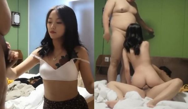 大一妹子玩3P、有钱大哥玩弄风骚小太妹、露脸给大