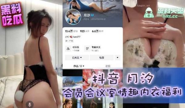 抖音月汐会员会议室情趣内衣福利