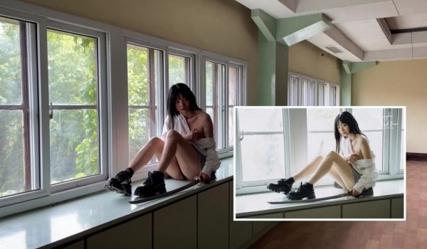 极品美模私拍花絮！闹鬼被遗弃的学校内大尺度拍摄女