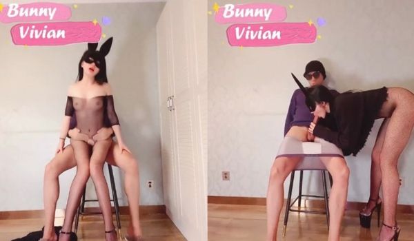 爱丝袜的Vivian姐-大长腿黑丝椅子上女上位浪