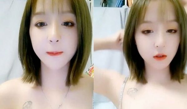 高颜值苗条身材短发妹子自慰