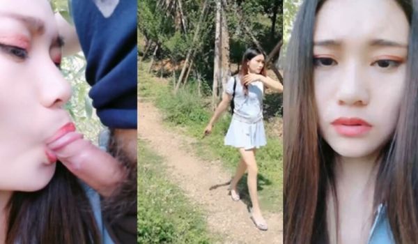 网红刘婷剧情演绎公园遇到色狼被拉到树林后入暴力输