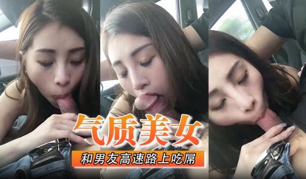 气质美女和男友高速路上吃屌怎能专心驾驶太不安全了