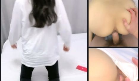 直播最强美腿蜜臀尤物肉色丝袜黑色蕾丝内裤,无套内