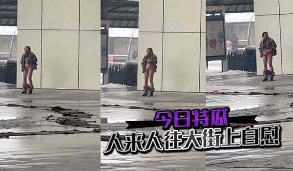 今日特瓜人来人往大街上自慰