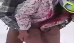 户外雪地做爱