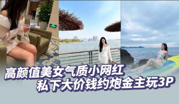 高颜值美女气质小网红私下大价钱约炮金主玩3P大哥