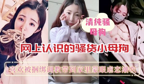 网上认识的骚货小母狗喜欢被捆绑