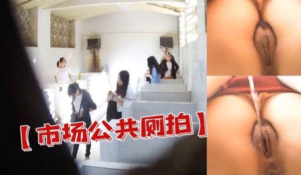 市场公共厕拍潜入人才市场公共沟厕近距离偷拍几个穿