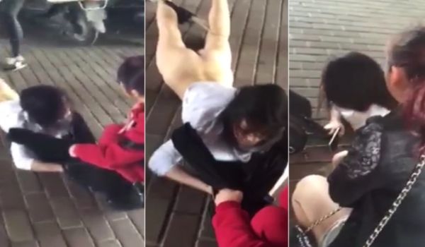 20207920237用户上传小三当街被脱裤子暴