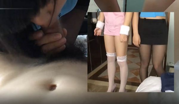 酒店双飞悠悠和她的闺蜜一个舔屌一个舔脚全是制服无
