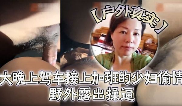 户外真实野外露出操逼对白刺激大晚上驾车接上加班的