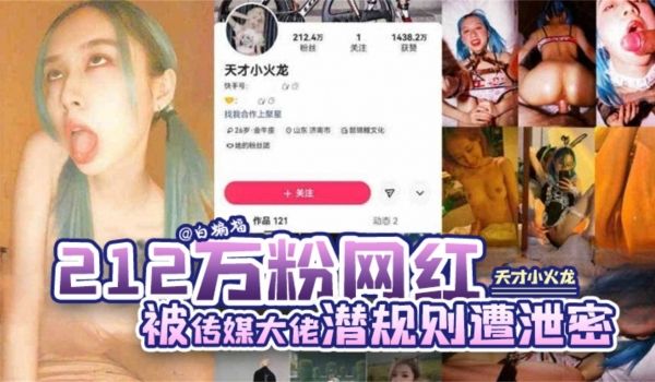 网爆门二百一十二万粉丝网红天才小火龙被传媒大佬潜