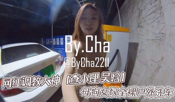 网红调教大神查小理吴晗母狗女奴全裸户外洗车