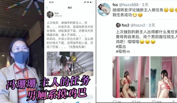 冯珊珊主人的任务男厕系摸鸡巴