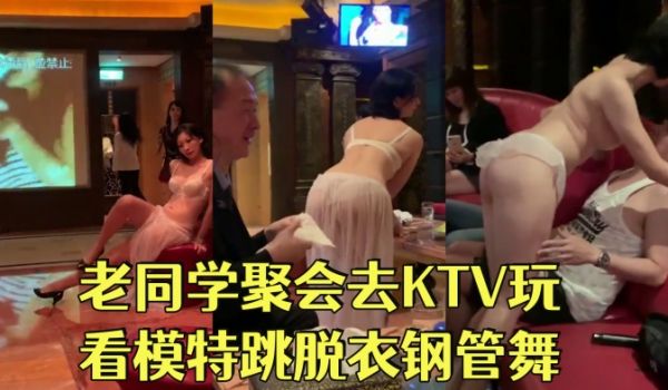 和几个老同学聚会去KTV玩看模特跳脱衣钢管舞长得