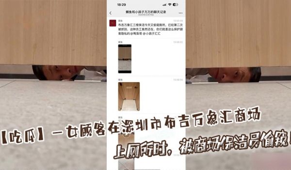【吃瓜】一女顾客在深圳市布吉万象汇商场上厕所时，