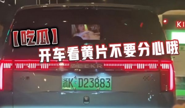 【吃瓜】开车看黄片不要分心哦