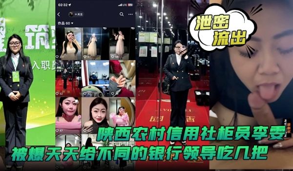 泄密流出陕西农村信用社柜员李雯被爆天天给不同的银