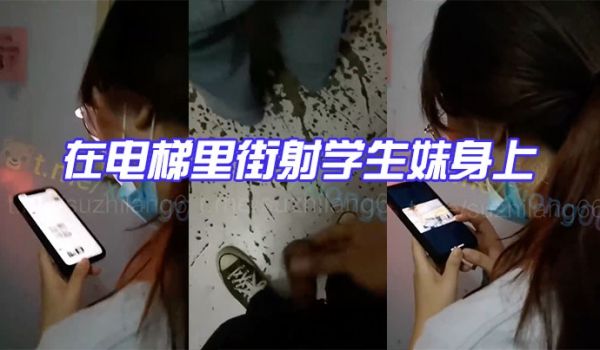 在电梯里街射学生妹身上