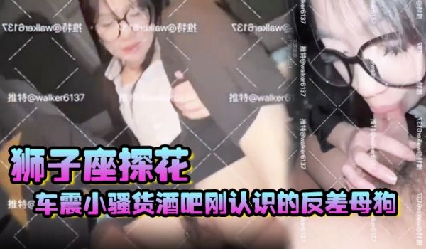 【狮子座探花】车震小骚货，酒吧刚认识的反差母狗，