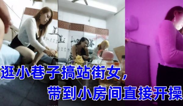 黑白双探逛小巷子搞站街女带到小房间直接开操肉感身