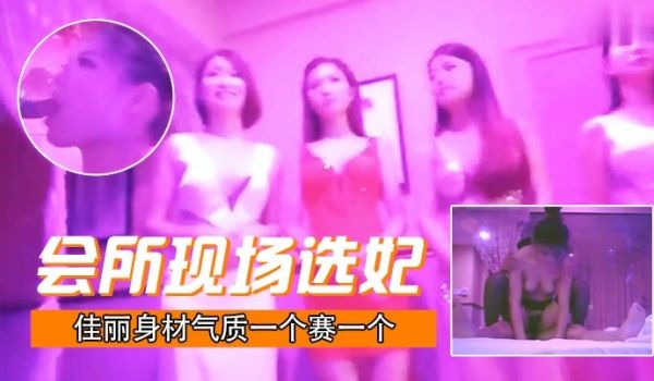 会所现场选妃佳丽身材气质一个赛一个打底都要100